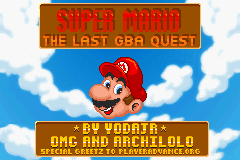 Super Mario - The Last GBA Quest Title Screen